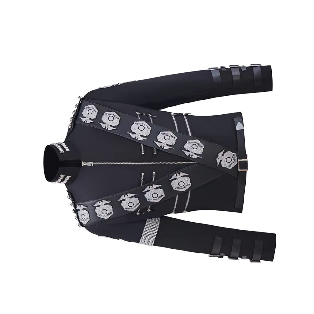 Jacket Mens Fashion - Famous Singer Cosplay Costume Black Jacket