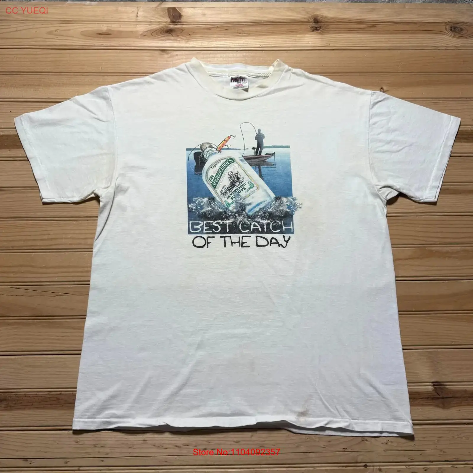 Xl Men'S Fashion - Vintage 90s Dr McGillicuddy's Fishing Watershed