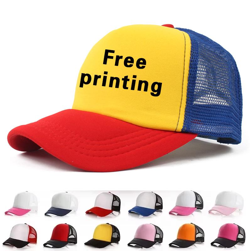 Trucker Hat Cap - Men's Hat Custom Logo Personalized Print