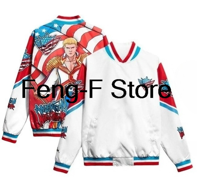 Jacket Mens Fashion - 3D Cody Rhodes jackets Thin baseball