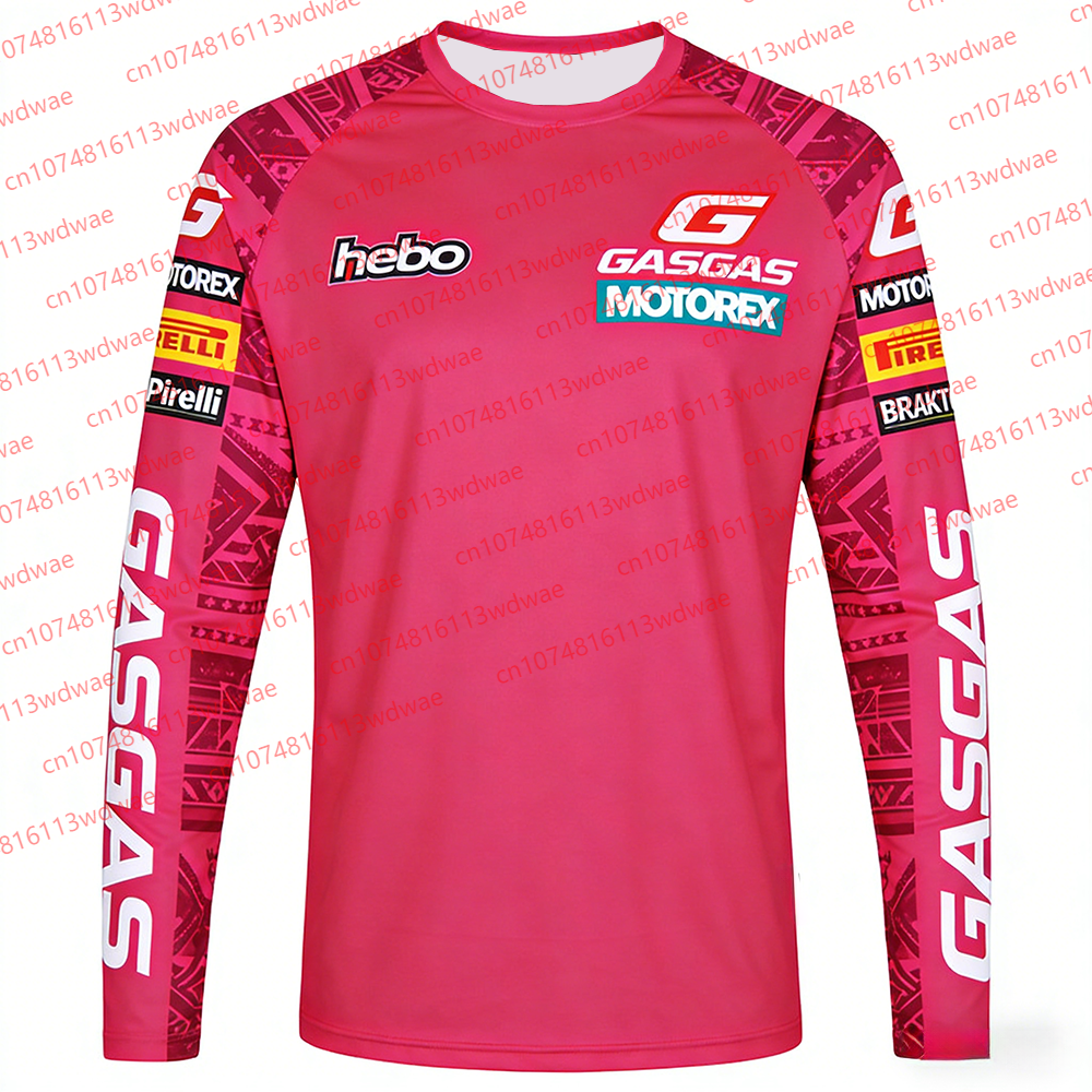Mens Fashion Mexico - GASGAS Motocross Jersey Man Outdoor Long-Sleeved