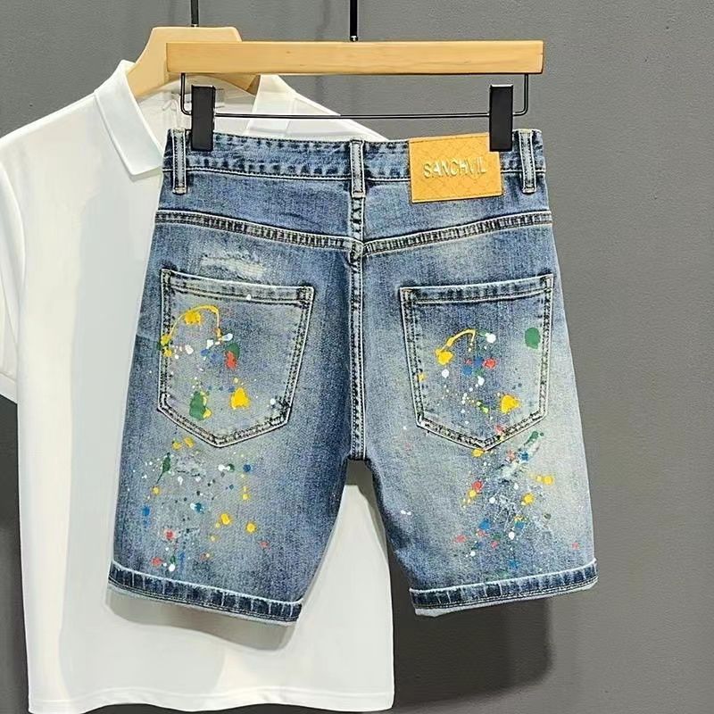 Men's Short Jeans Pants Graffi - Xl Men'S Fashion incelemesi ve fiyatı