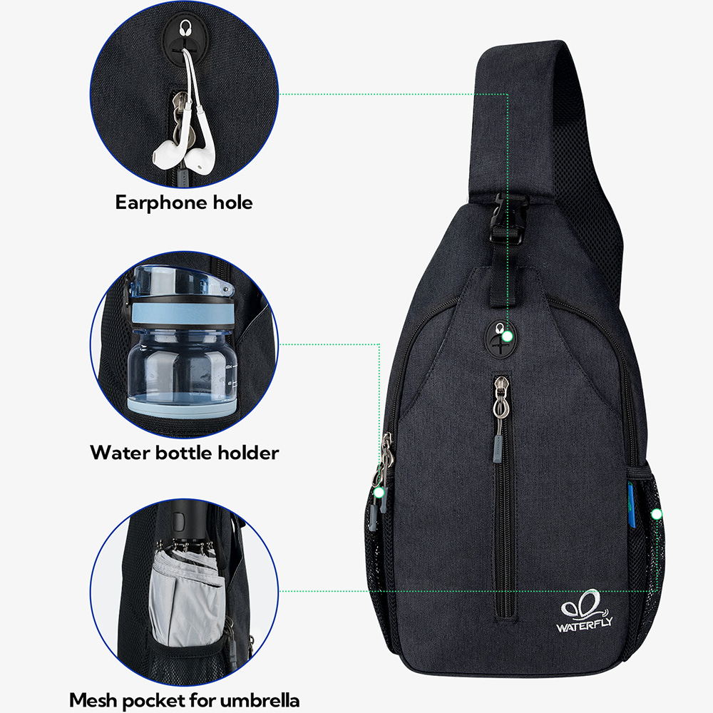 WATERFLY Crossbody Sling Bag C - Fashion Harness Men incelemesi ve fiyatı
