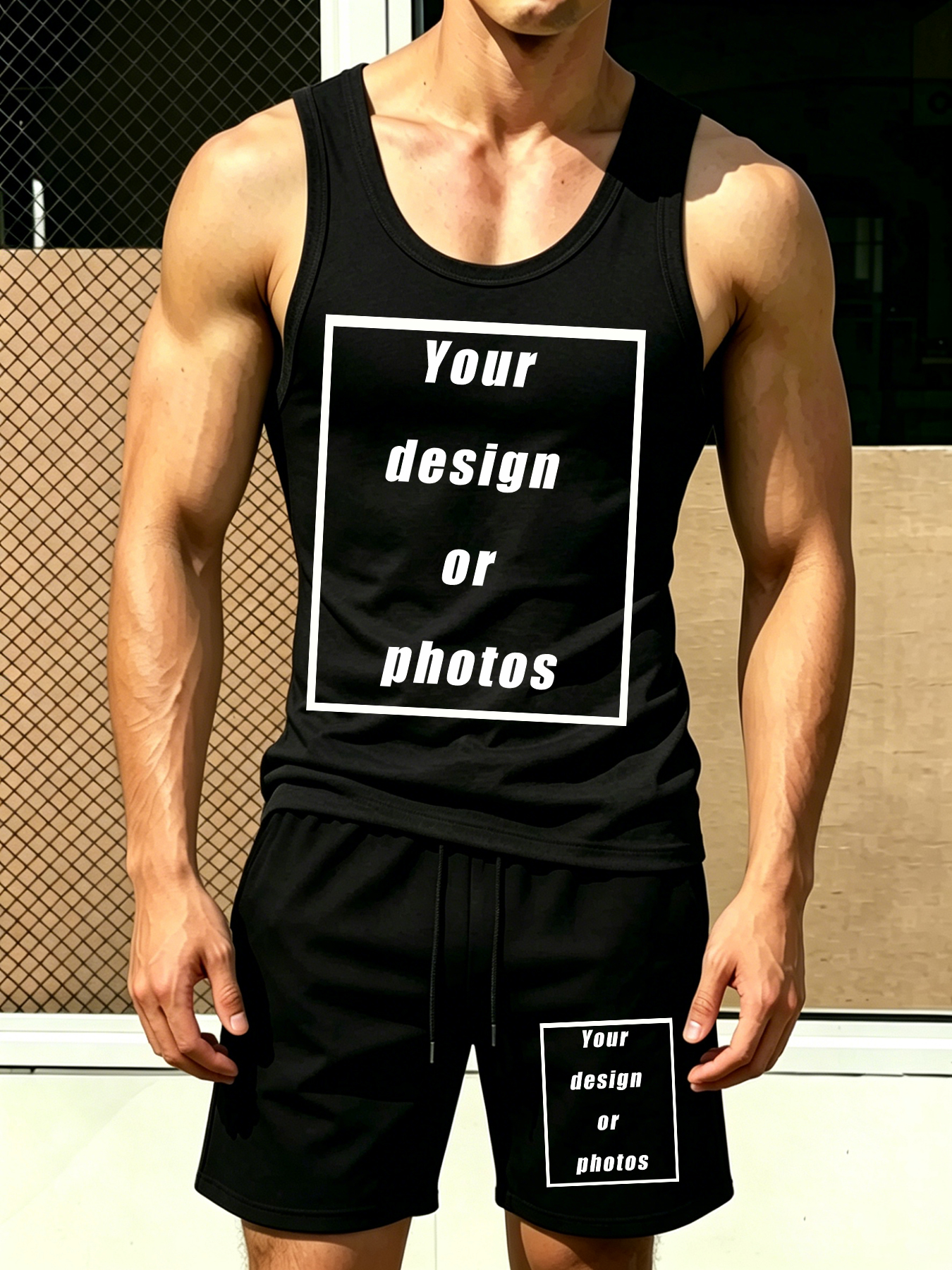 Men's Sports Tank Top Set Shor - Mens Fashion Vest incelemesi ve fiyatı