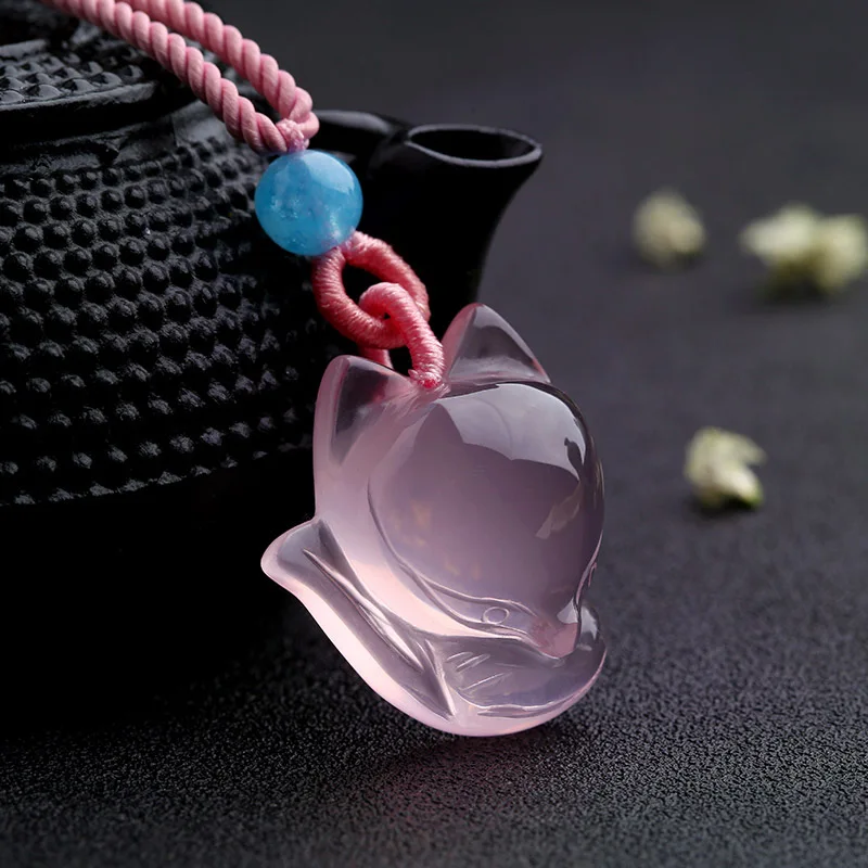 1PC Natural Pink Chalcedony ag - Mens Fashion Mullet incelemesi ve fiyatı