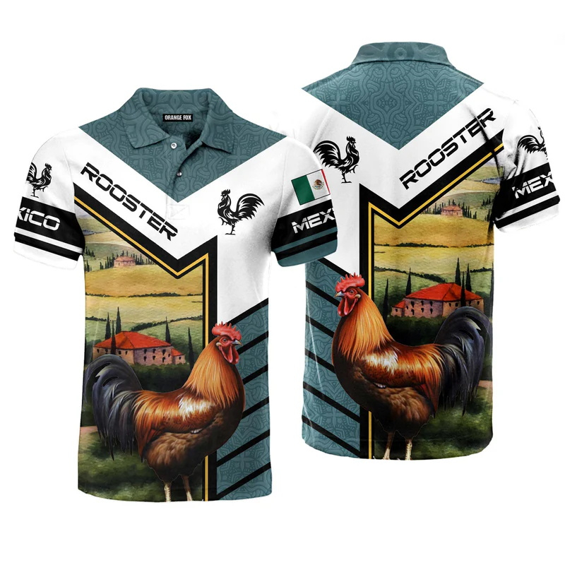 3D Print Mexico Flag Polo Shir - Mens Fashion Mexico incelemesi ve fiyatı