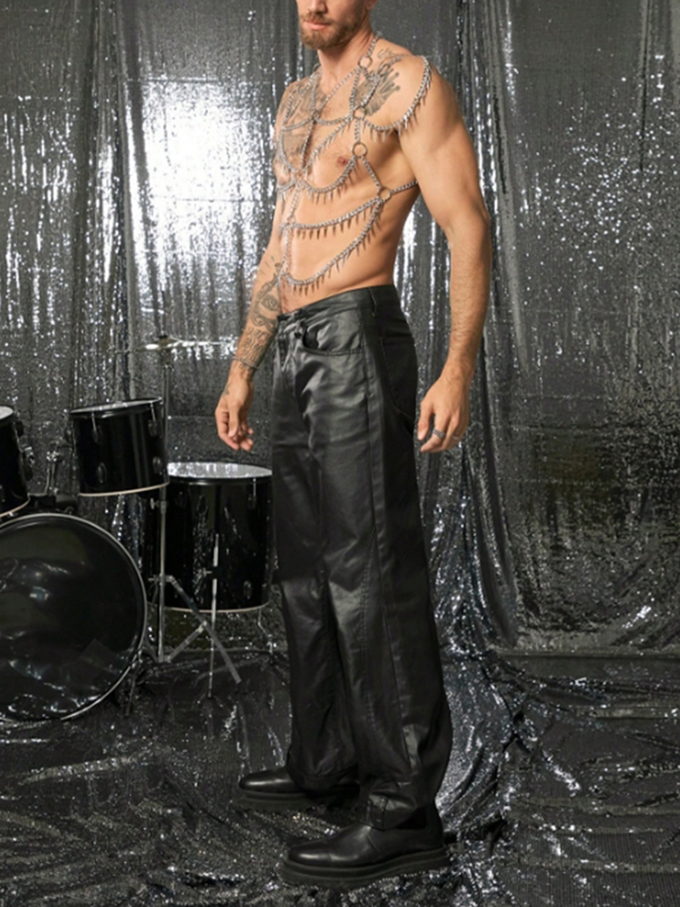 Tassels Chain Body Shoulder Se - Fashion Harness Men incelemesi ve fiyatı