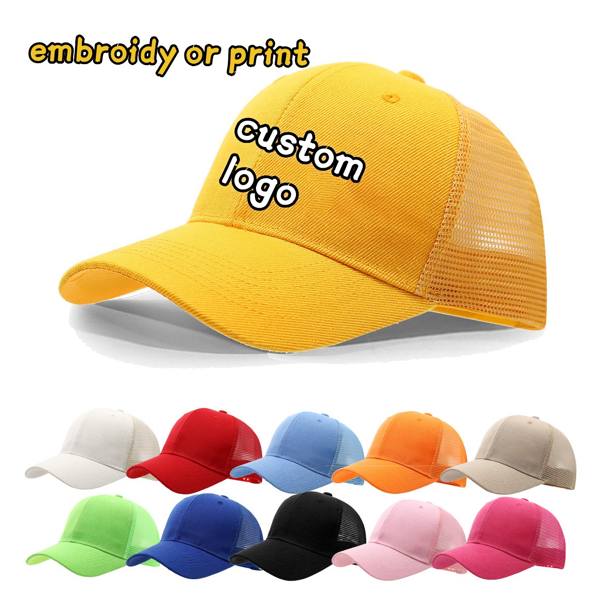 Custom Logo Cap Embroidery Pri - Trucker Hat Cap incelemesi ve fiyatı
