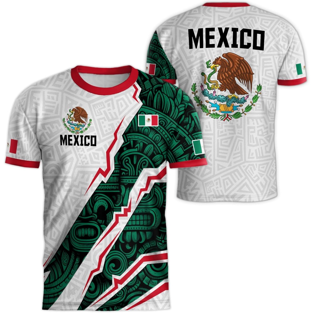 Mexico National Flag Print TSh - Mens Fashion Mexico incelemesi ve fiyatı