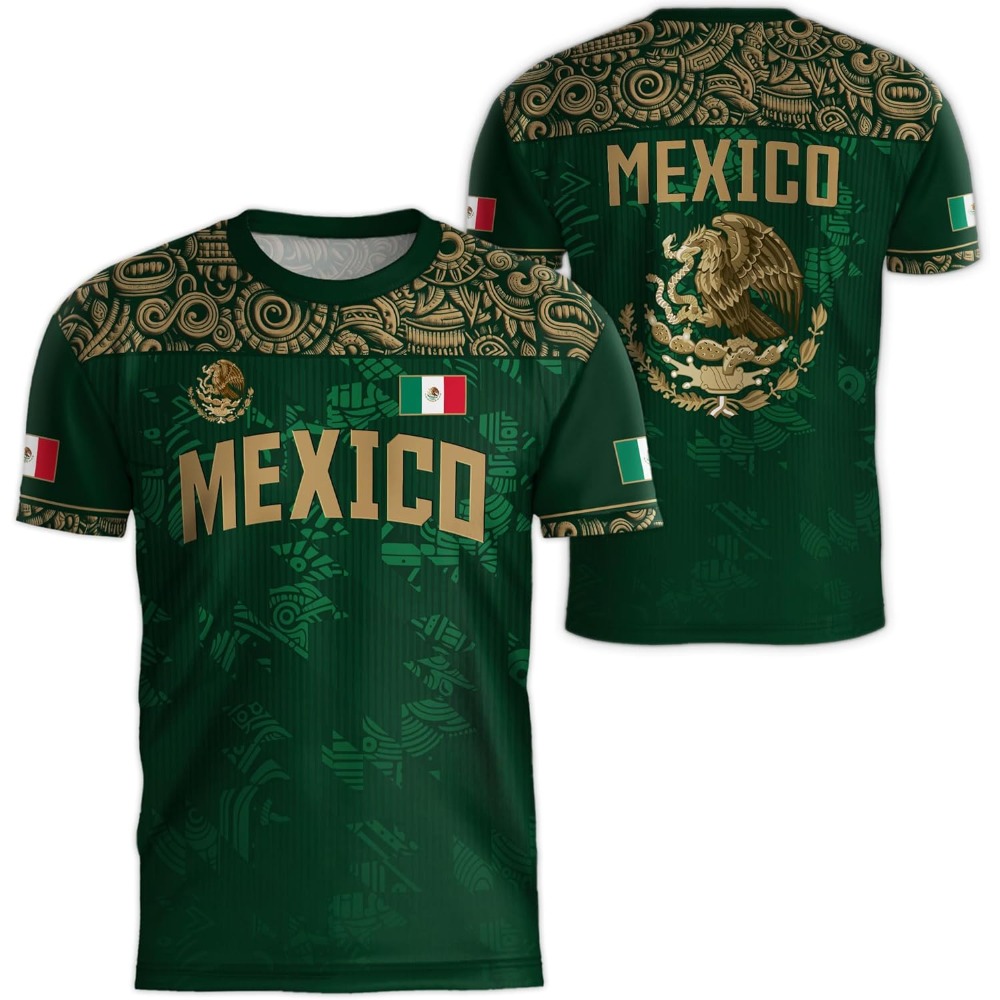 Mexico National Flag Print TSh - Mens Fashion Mexico incelemesi ve fiyatı