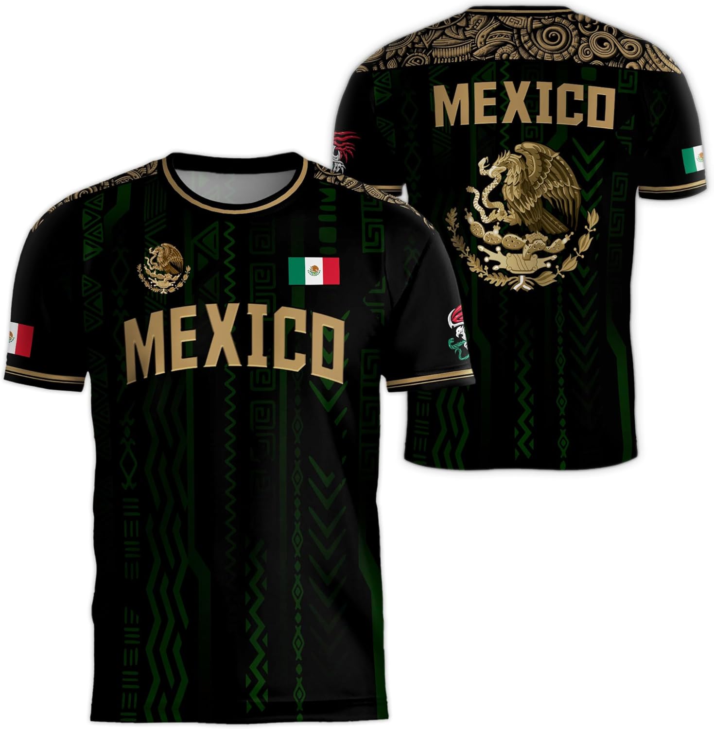 Mexico National Flag Print TSh - Mens Fashion Mexico incelemesi ve fiyatı