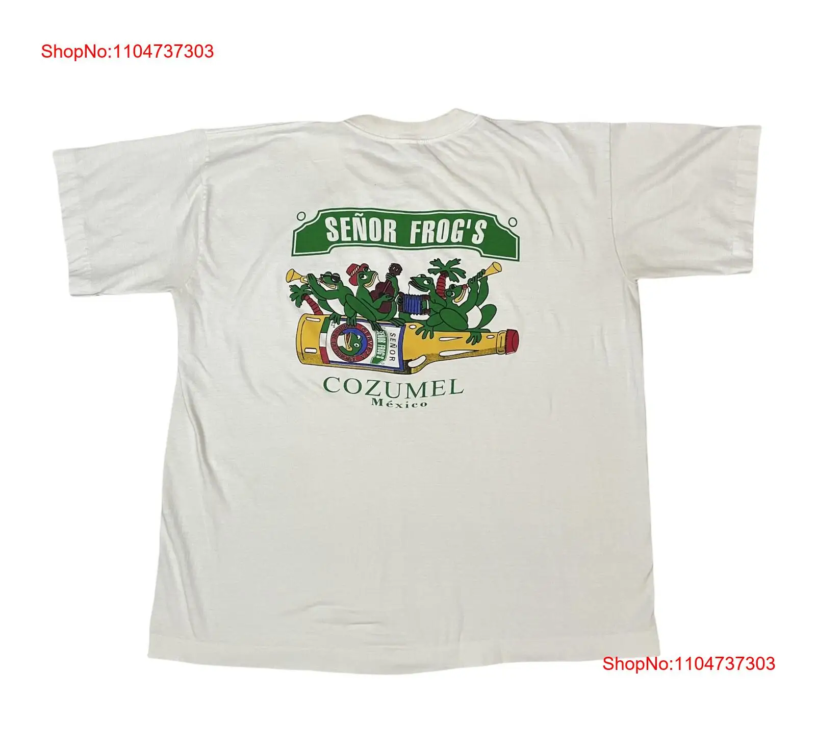 Vintage Senor Frogs Print T Sh - Mens Fashion Mexico incelemesi ve fiyatı