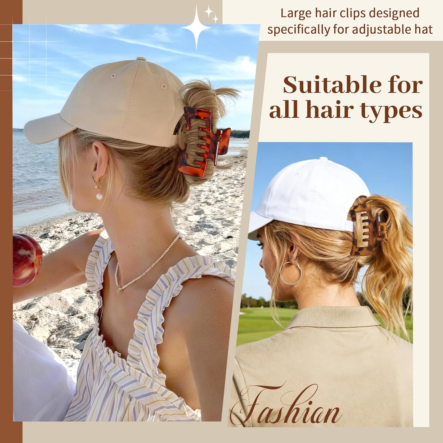 1 PC Large Hair Clips for Base - Trucker Hat Cap incelemesi ve fiyatı