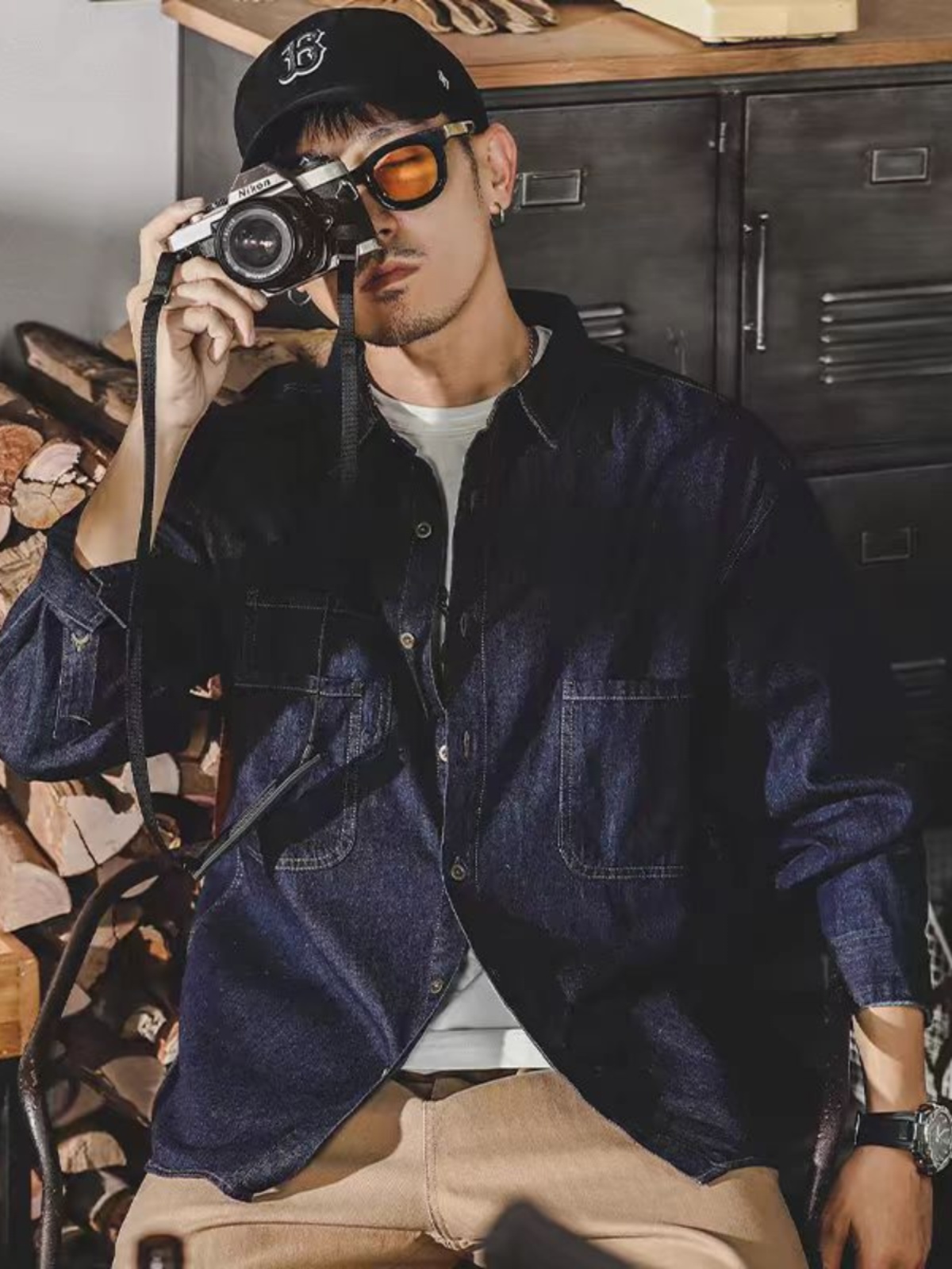 Mens American Retro Denim Jack - Jacket Mens Fashion incelemesi ve fiyatı