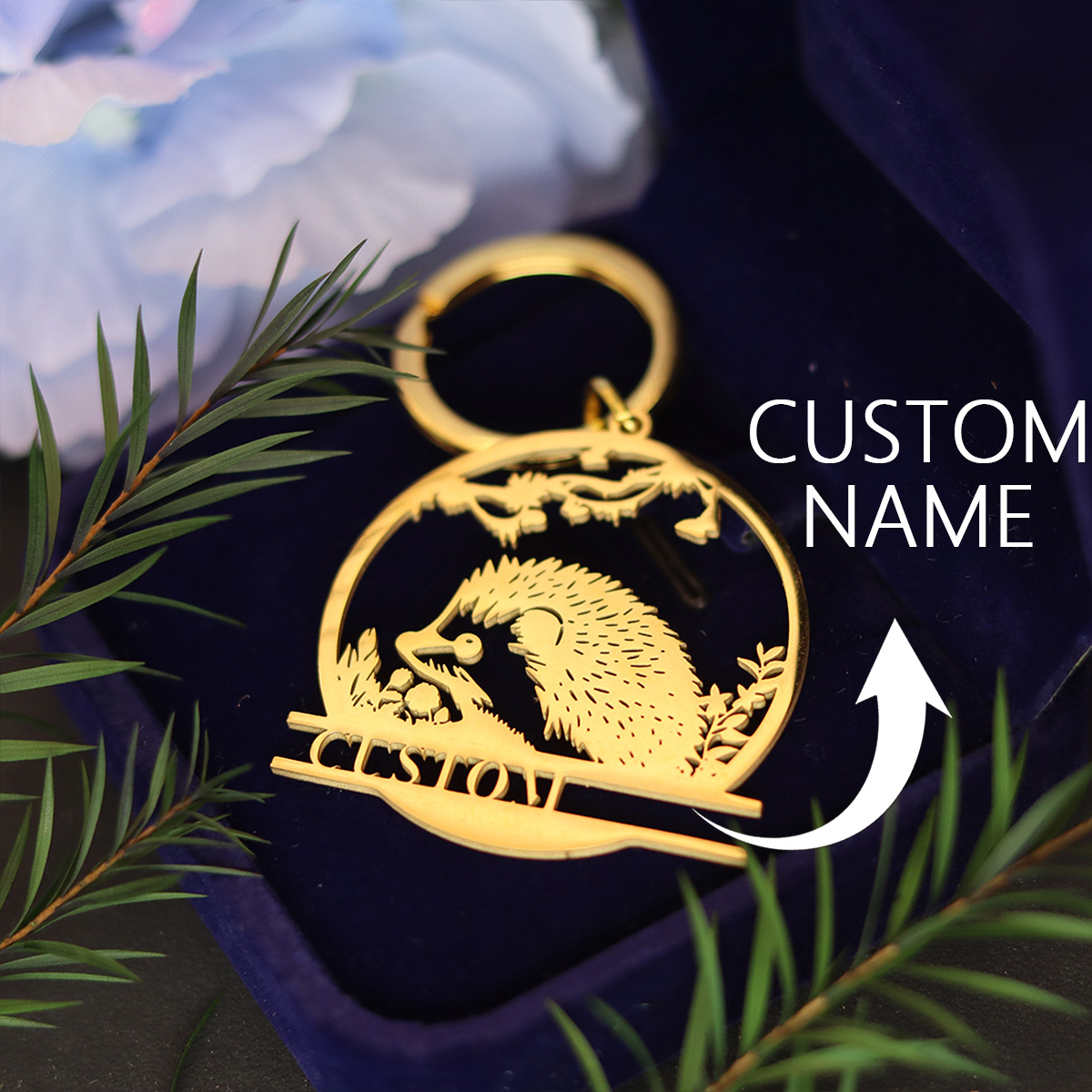 QIAMNI Custom Name Cute Hedgeh - Men'S Fashion Gold Chain incelemesi ve fiyatı