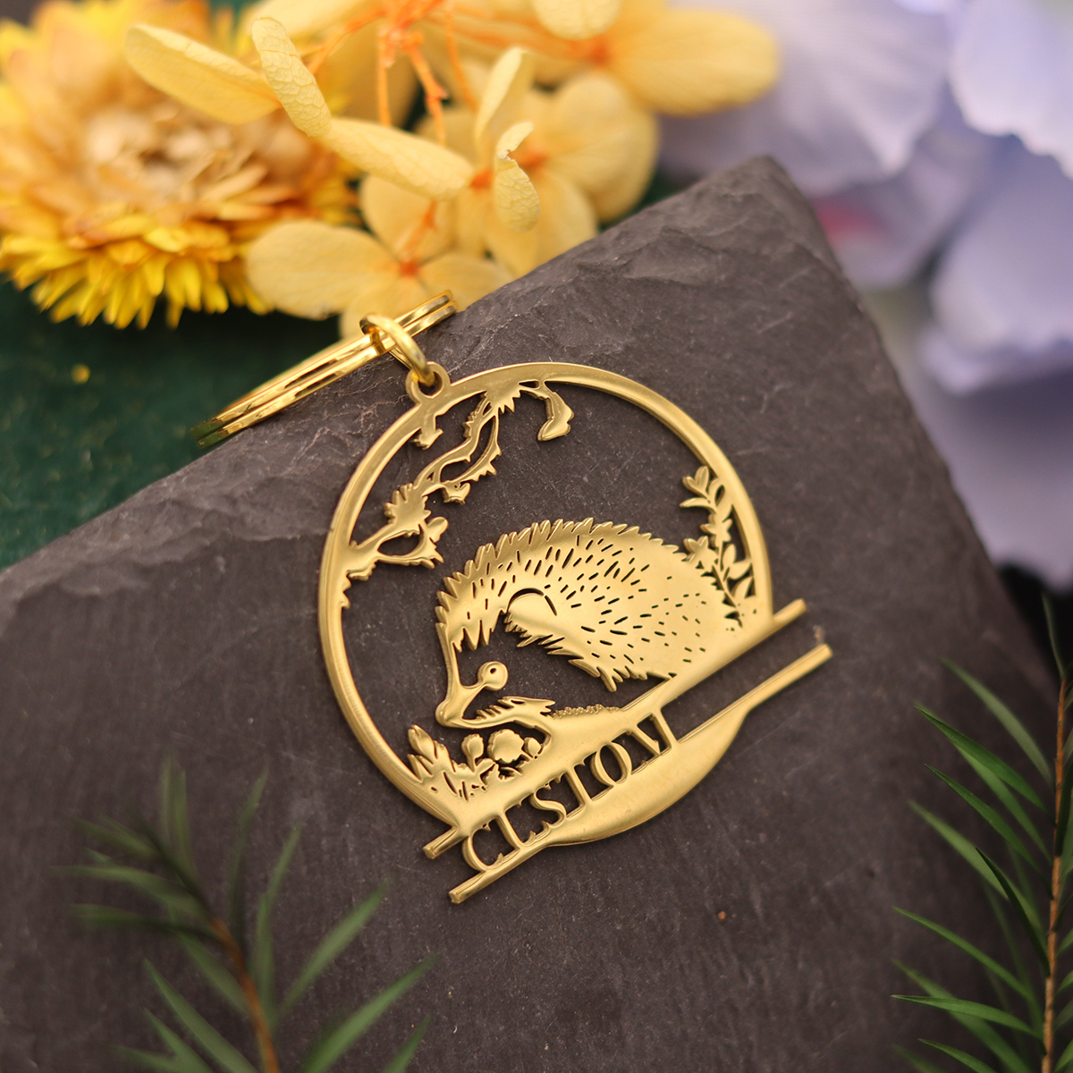 QIAMNI Custom Name Cute Hedgeh - Men'S Fashion Gold Chain incelemesi ve fiyatı