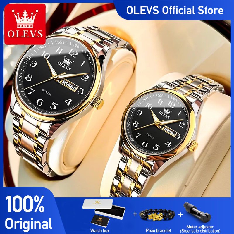 OLEVS Top Brand Couple Quartz  - Mens Fashion In 40S incelemesi ve fiyatı