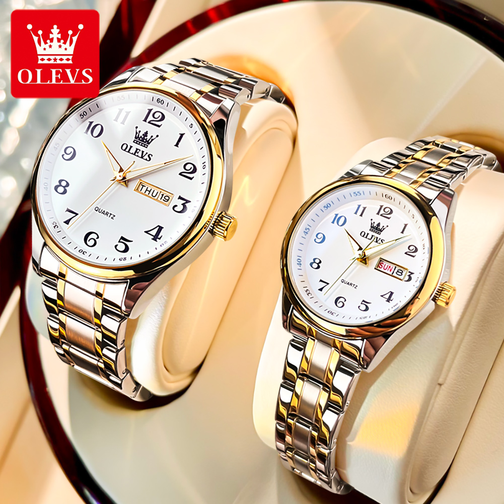 OLEVS Top Brand Couple Quartz  - Mens Fashion In 40S incelemesi ve fiyatı