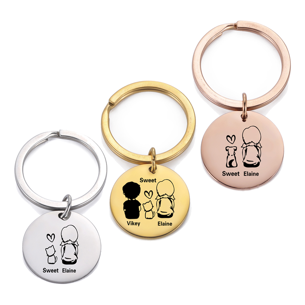 Family Personalized Keychain C - Men'S Fashion Gold Chain incelemesi ve fiyatı