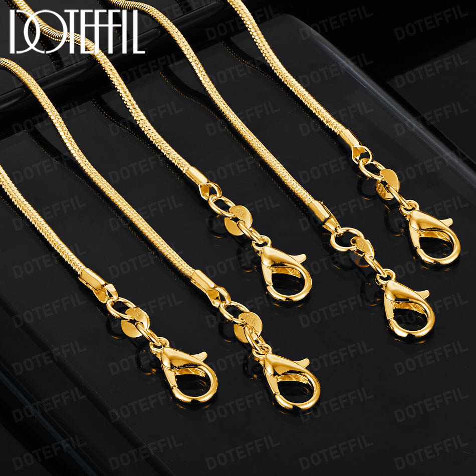 DOTEFFIL 2MM Snake Chain 18K G - Men'S Fashion Gold Chain incelemesi ve fiyatı