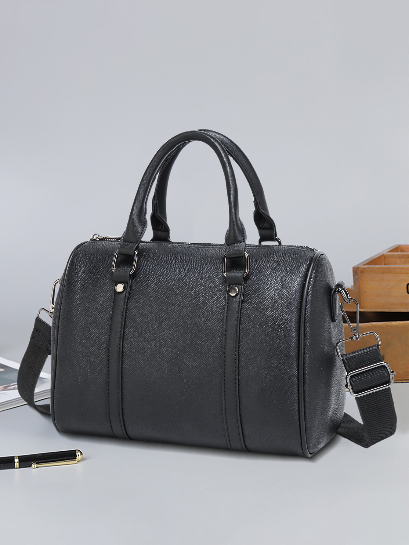 Men's Crossbody Bag - Black Sl - Fashion Harness Men incelemesi ve fiyatı