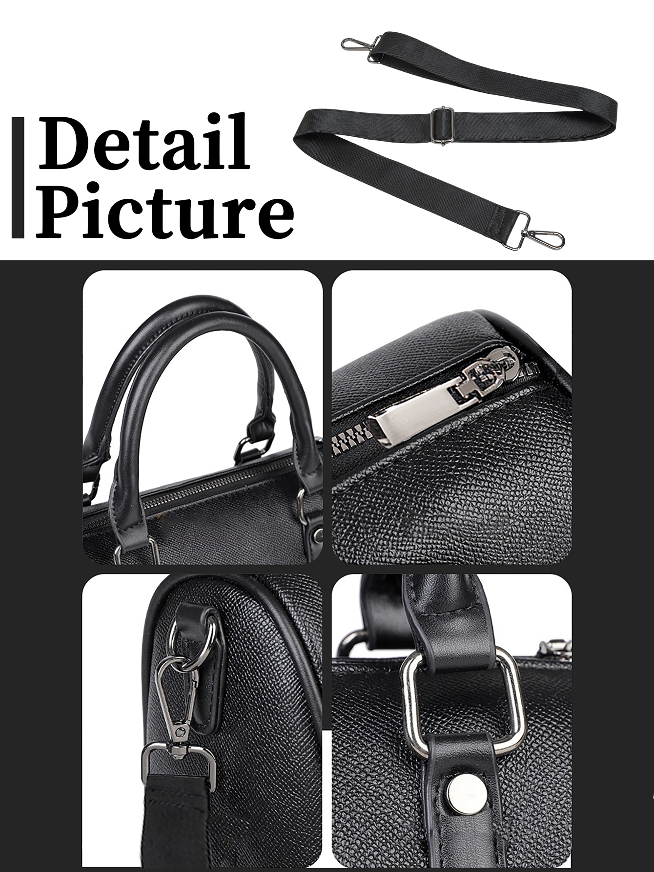 Men's Crossbody Bag - Black Sl - Fashion Harness Men incelemesi ve fiyatı