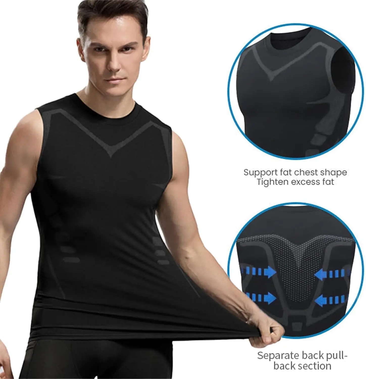 Compression Tank Top Men Gym S - Mens Fashion Vest incelemesi ve fiyatı