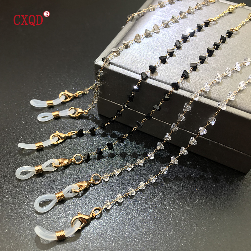 Colorful Triangular Glass Bead - Men'S Fashion Gold Chain incelemesi ve fiyatı