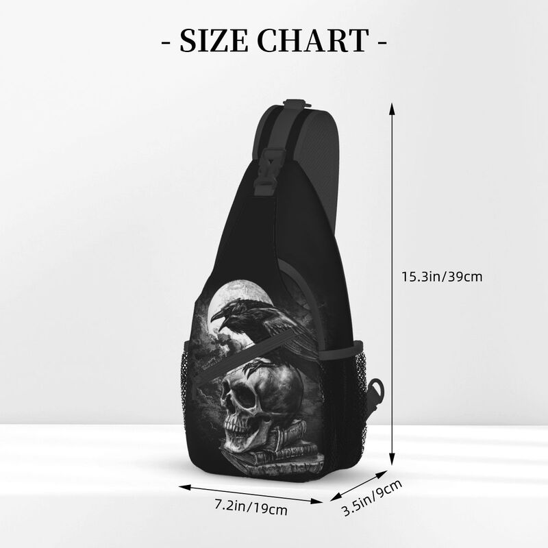 Crow The Skull Sling Crossbody - Fashion Harness Men incelemesi ve fiyatı