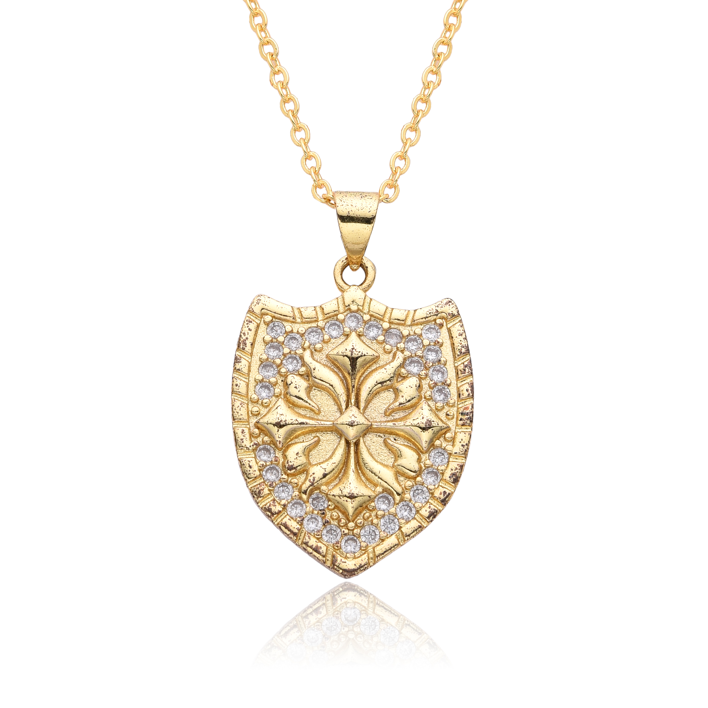 Y2K Gold Color Solar Sun Charm - Men'S Fashion Gold Chain incelemesi ve fiyatı