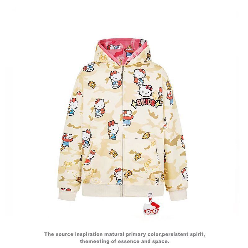 Ins New Hello Kitty Bapes Camo - Jacket Mens Fashion incelemesi ve fiyatı