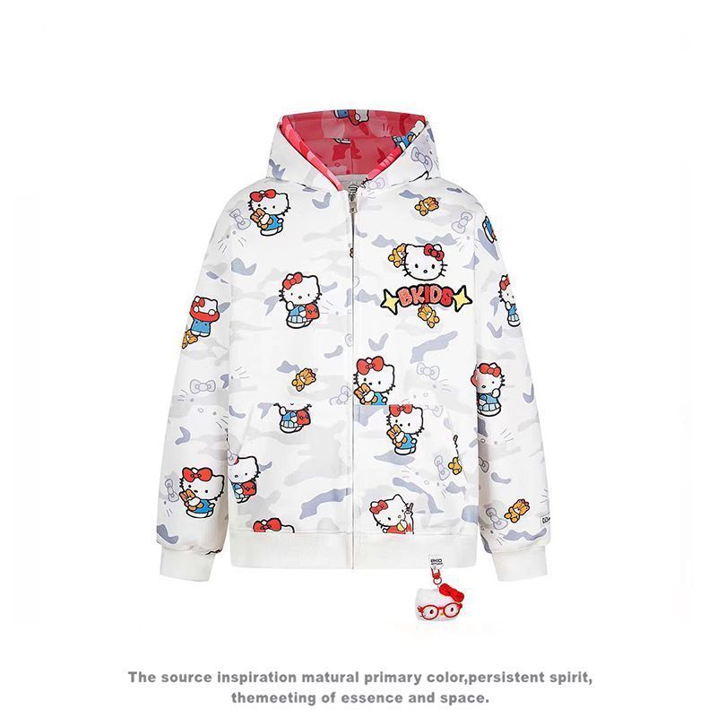 Ins New Hello Kitty Bapes Camo - Jacket Mens Fashion incelemesi ve fiyatı