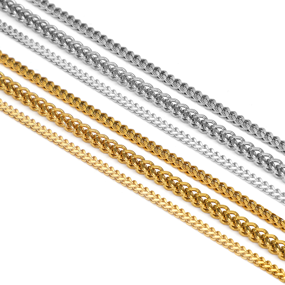 1 Meter Stainless Steel Fashio - Men'S Fashion Gold Chain incelemesi ve fiyatı