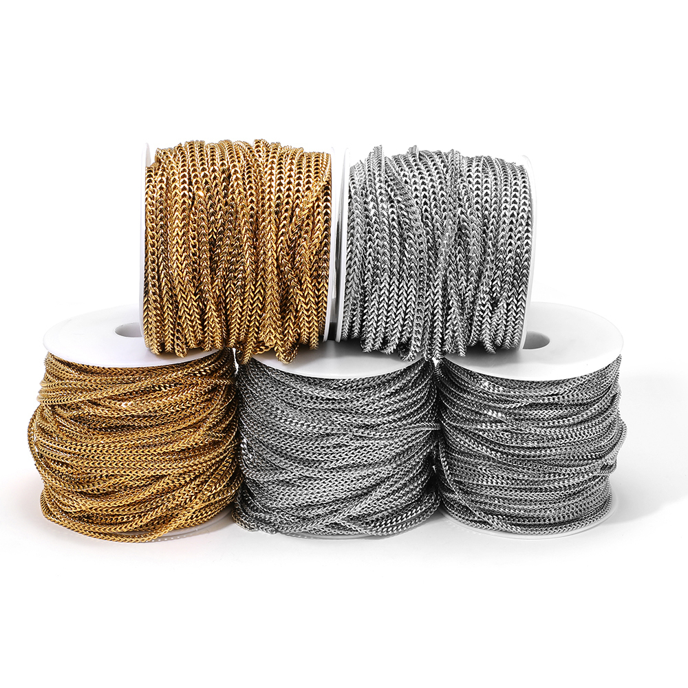 1 Meter Stainless Steel Fashio - Men'S Fashion Gold Chain incelemesi ve fiyatı